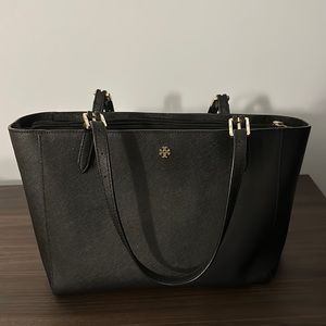 Tory Burch Leather Tote Black